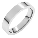 Sterling Silver 4 mm Comfort-Fit Flat Band Size 5.5