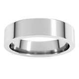 Sterling Silver 5 mm Comfort-Fit Flat Band Size 9