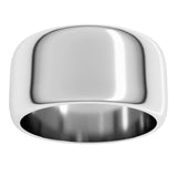 Sterling Silver 10 mm Half Round Band Size 7