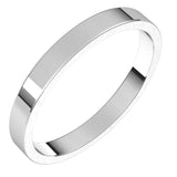 Platinum 2.5 mm Flat Band Size 6