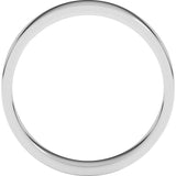 14K White Gold 4 mm Flat Band Size 5.5