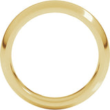 14K Yellow Gold 5 mm Comfort-Fit Half Round Band Size 7