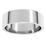 14K White Gold 6 mm Flat Band Size 9