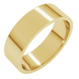 14K Yellow Gold 6 mm Flat Band Size 5
