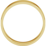 14K Yellow Gold 6 mm Ultra-Lightweight Flat Band Size 8.5