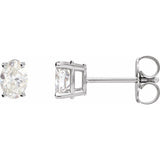 Sterling Silver 1/3 CTW Lab-Grown Diamond Earrings