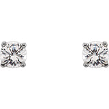 14K White Gold 1/5 CTW Lab-Grown Diamond Youth Earrings