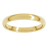 10K Yellow Gold 2.5 mm Lightweight Comfort-Fit Half Round Band Size 6