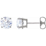 14K White Gold 2 CTW Natural Diamond Earrings
