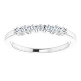 14K White 1/5 CTW Natural Diamond Anniversary Band