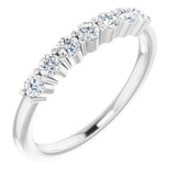 14K White 1/3 CTW Natural Diamond Anniversary Band