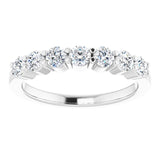 14K White 5/8 CTW Natural Diamond Anniversary Band