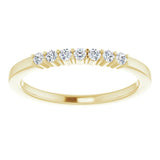 14K Yellow 1/8 CTW Natural Diamond Anniversary Band