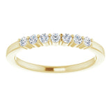 14K Yellow 1/5 CTW Natural Diamond Anniversary Band