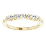 14K Yellow 1/3 CTW Natural Diamond Anniversary Band