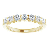 14K Yellow 5/8 CTW Natural Diamond Anniversary Band