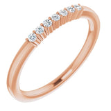 14K Rose 1/10 CTW Natural Diamond Anniversary Band