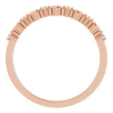 14K Rose 1/10 CTW Natural Diamond Ring