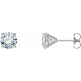 14K White Gold 2 CTW Natural Diamond Cocktail-Style Earrings