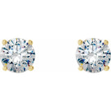 14K Yellow Gold 2 CTW Natural Diamond Cocktail-Style Earrings