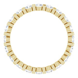 14K Yellow 1 CTW Natural Diamond Eternity Band Size 6