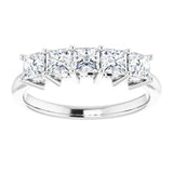 Platinum 1 CTW Natural Diamond Anniversary Band