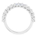 Platinum 1 1/3 CTW Natural Diamond Anniversary Band