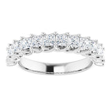 Platinum 1 1/3 CTW Natural Diamond Anniversary Band
