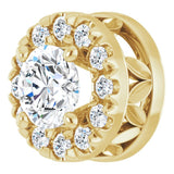 14K Yellow 1/3 CTW Natural Diamond Pendant