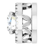 14K White 1/3 CTW Natural Diamond Pendant