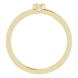 14K Yellow 1/10 CT Natural Diamond Ring
