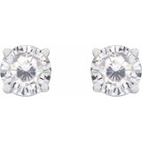 Platinum 5 mm Stuller Lab-Grown Moissanite Earrings