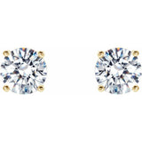 14K Yellow Gold 3/4 CTW Natural Diamond Cocktail-Style Earrings