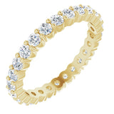 18K Yellow 7/8 CTW Natural Diamond Eternity Band Size 7