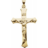 14K Yellow Crucifix Pendant