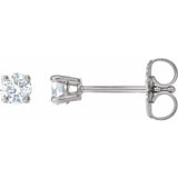 Platinum 1/5 CTW Natural Diamond Earrings
