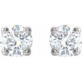 Platinum 1/5 CTW Natural Diamond Earrings