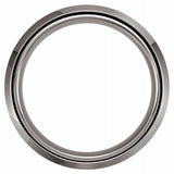 Tungsten 8 mm Beveled-Edge Comfort-Fit Band Size 7.5