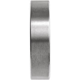 Tungsten 6 mm Comfort-Fit Flat Band Size 9.5