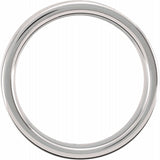 Tungsten 6 mm Comfort-Fit Flat Band Size 12