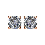 14K Rose Gold 2 CTW Natural Diamond Earrings
