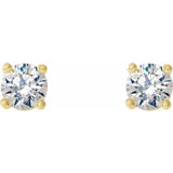 14K Yellow Gold 1/8 CTW Natural Diamond Cocktail-Style Earrings