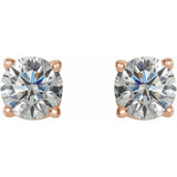 14K Rose Gold 1/2 CTW Natural Diamond Earrings