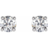14K White Gold 1/3 CTW Lab-Grown Diamond Earrings