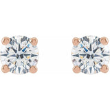 14K Rose Gold 5/8 CTW Lab-Grown Diamond Stud Earrings