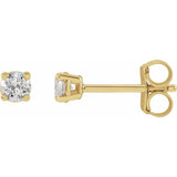 14K Yellow Gold 1/3 CTW Lab-Grown Diamond Earrings