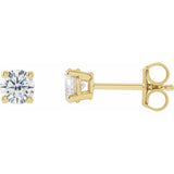 14K Yellow Gold 1/2 CTW Lab-Grown Diamond Earrings
