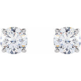 14K White 1 CTW Lab-Grown Diamond Stud Earrings