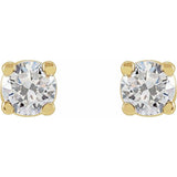 14K Yellow Gold 1/4 CTW Lab-Grown Diamond Earrings