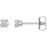 14K White Gold 1/4 CTW Lab-Grown Diamond Earrings